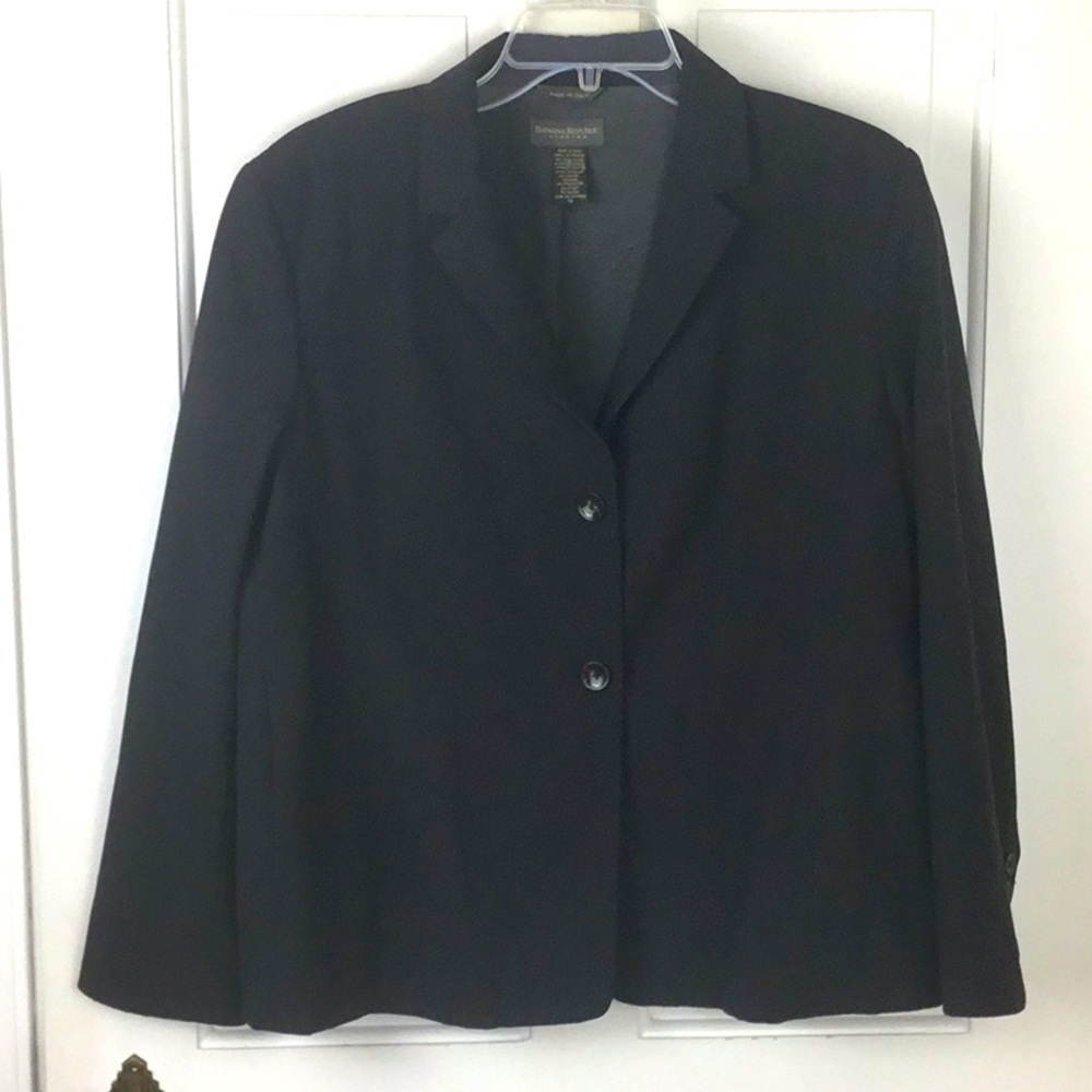 Banana Republic Classic 2 Button Blazer Jacket Charcoal Size 12